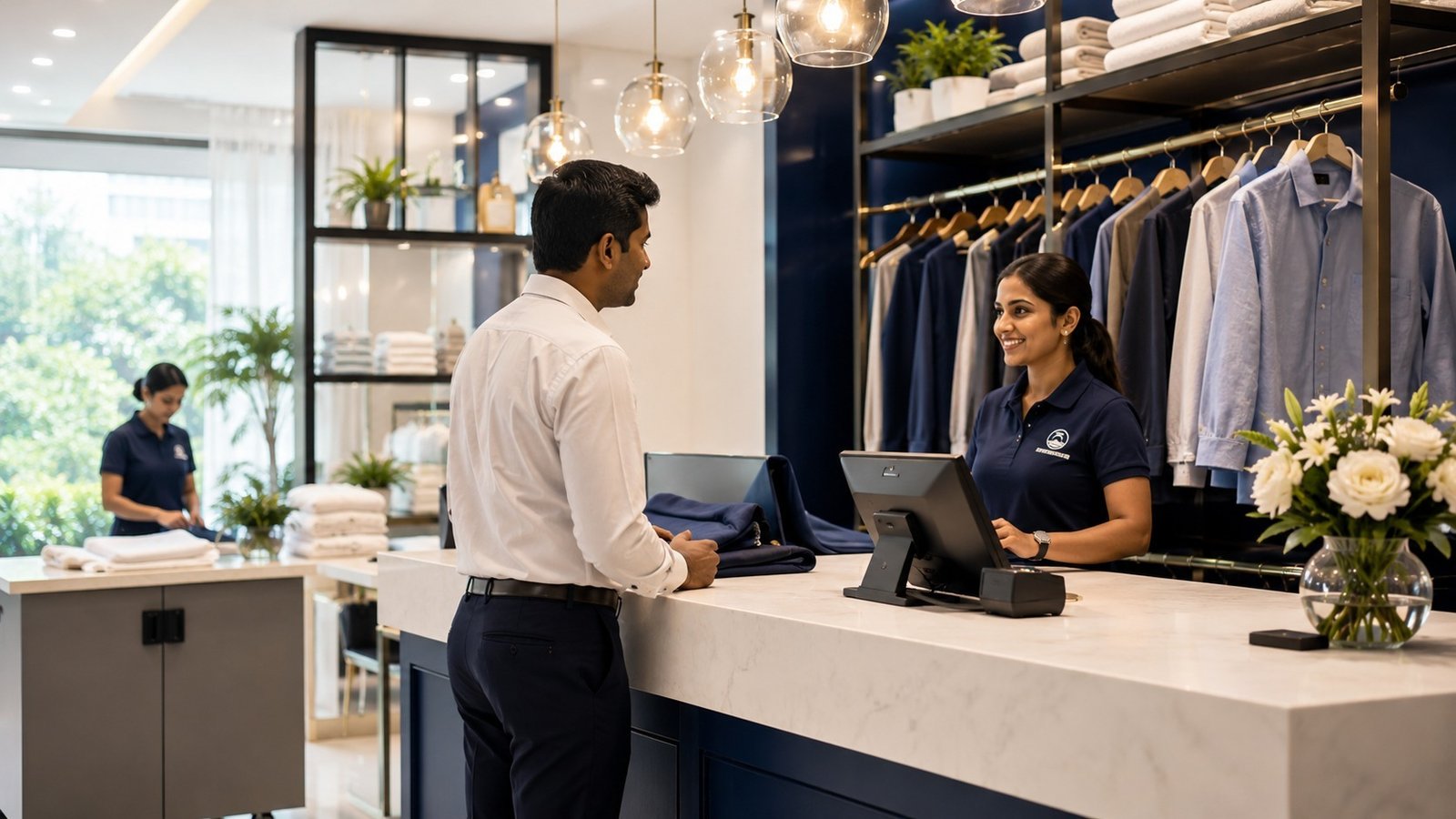 Laundry reception